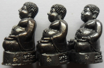 3องค์ พระสังกัจจายน์ หลวงพ่อเพี้ยน วัดเกริ่นกฐิน จ ลพบุรี ปี2555 เนื้อทองแดง