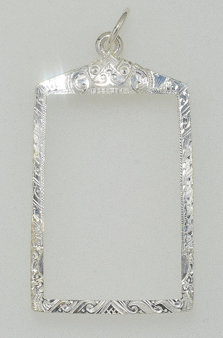 กรอบเงินแท้ 92.5% พระสมเด็จขนาดกลาง คณาจารย์ทั่วไป"หนัก 4.64 กรัม มือหนึ่ง งานขึ้นมือ ฝีมือช่างทอง