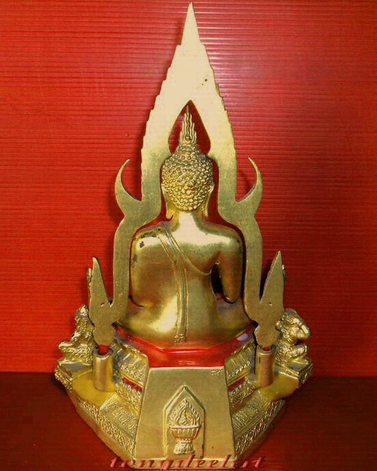 พระพุทธชินราชบูชา ปิดทอง ฐานสูง สวยมากค่ะ