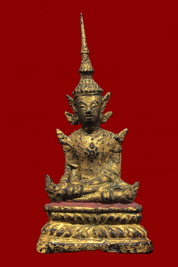 พระบูชา ยุครัตนะโกสินทร์ หน้าตัก 1.3 นิ้ว สูง 3.5 นิ้ว