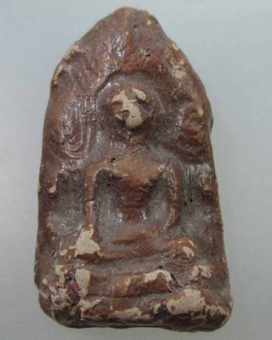 พระลือโขงเนื้อผง จุ่มรักน้ำเกลี้ยงไม่ทราบเกจิสร้าง