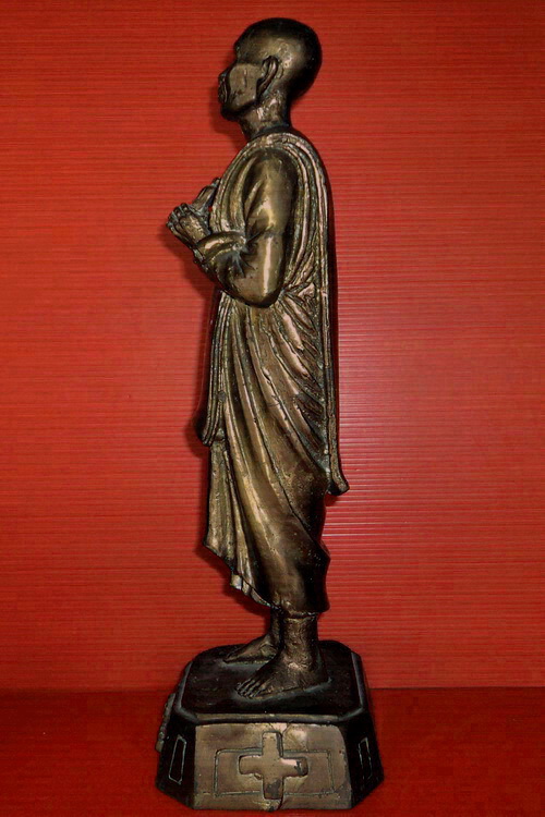 รูปหล่อยืนหลวงพ่อโอภาสี อาศรมบางมด สูง 13.5 นิ้ว สวยมากค่ะ