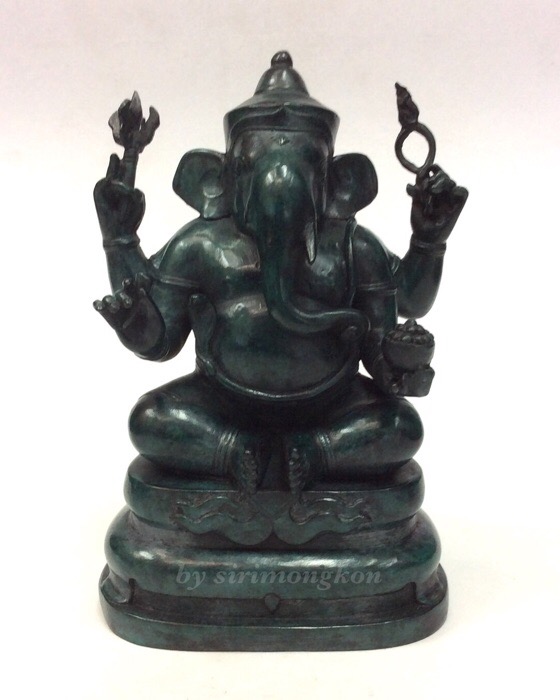 พระพิฆเนศ 65ปี คณะจิตรกรรมฯ ม.ศิลปากร เนื้อสำริด ขนาดบูชา หน้าตัก3นิ้ว สูง6นิ้ว ลำดับองค์พระ 1194