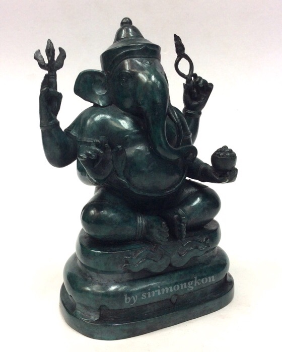 พระพิฆเนศ 65ปี คณะจิตรกรรมฯ ม.ศิลปากร เนื้อสำริด ขนาดบูชา หน้าตัก3นิ้ว สูง6นิ้ว ลำดับองค์พระ 1194