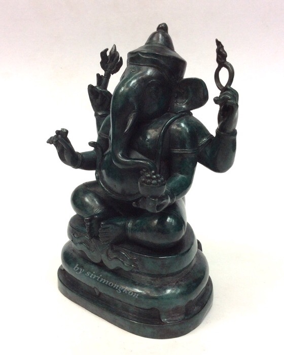 พระพิฆเนศ 65ปี คณะจิตรกรรมฯ ม.ศิลปากร เนื้อสำริด ขนาดบูชา หน้าตัก3นิ้ว สูง6นิ้ว ลำดับองค์พระ 1194