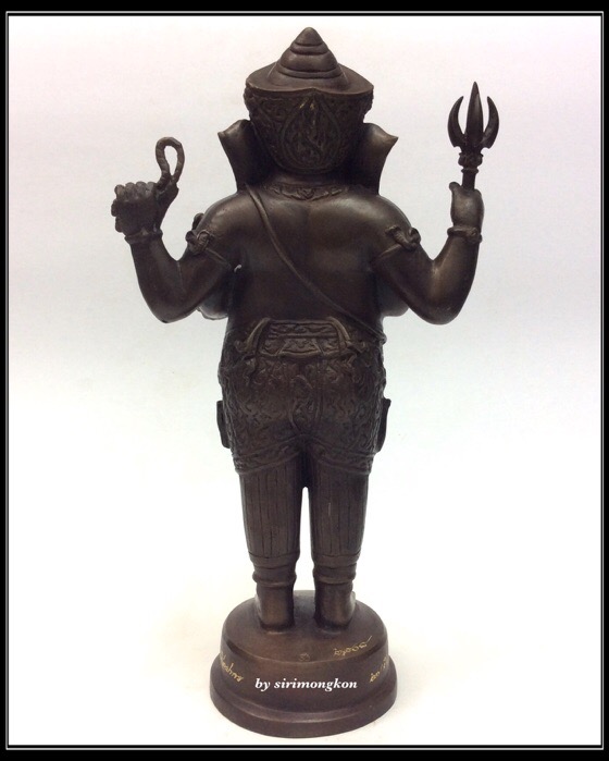 พระพิฆเนศ ปางยืนประทานพร รุ่น 100 ปี กรมศิลปากร ขนาดบูชา สูง 10.5 นิ้ว เนื้อโลหะผสม No.2808