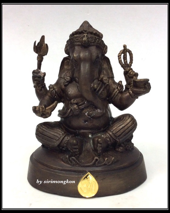 พระพิฆเนศ กรมศิลปากร ปี50 ขนาดบูชา หน้าตัก 3นิ้ว"ใต้ฐาน อุดพระพิฆเนศ เนื้อผงว่านสีฟ้า ปี50" No.2885