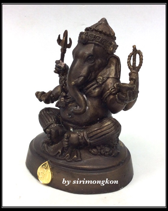 พระพิฆเนศ กรมศิลปากร ปี50 ขนาดบูชา หน้าตัก 3นิ้ว"ใต้ฐาน อุดพระพิฆเนศ เนื้อผงว่านสีฟ้า ปี50" No.2885