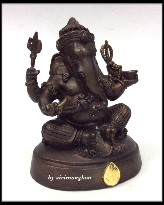 พระพิฆเนศ กรมศิลปากร ปี50 ขนาดบูชา หน้าตัก 3นิ้ว"ใต้ฐาน อุดพระพิฆเนศ เนื้อผงว่านสีฟ้า ปี50" No.2885