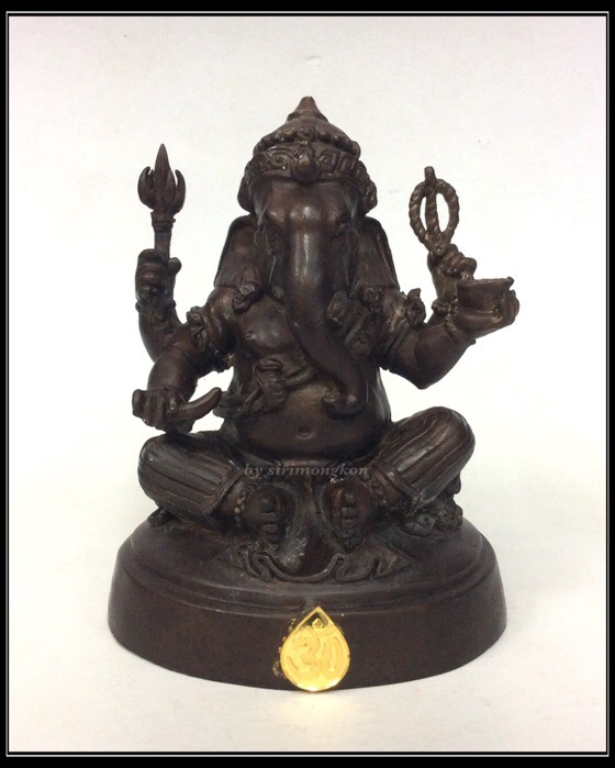 พระพิฆเนศ กรมศิลปากร ปี50 ขนาดบูชา หน้าตัก 3นิ้ว"ใต้ฐาน อุดพระพิฆเนศ เนื้อผงว่านสีฟ้า ปี50" No.4506