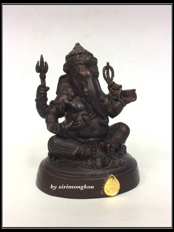 พระพิฆเนศ กรมศิลปากร ปี50 ขนาดบูชา หน้าตัก 3นิ้ว"ใต้ฐาน อุดพระพิฆเนศ เนื้อผงว่านสีฟ้า ปี50" No.4506