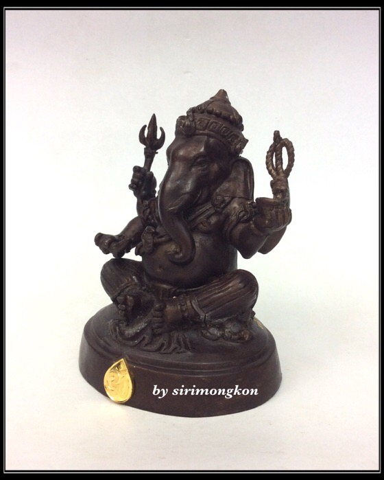 พระพิฆเนศ กรมศิลปากร ปี50 ขนาดบูชา หน้าตัก 3นิ้ว"ใต้ฐาน อุดพระพิฆเนศ เนื้อผงว่านสีฟ้า ปี50" No.4506