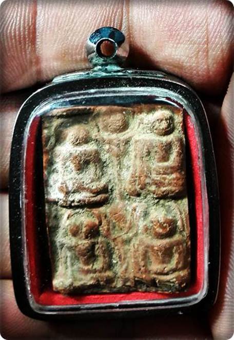 จัดพระแท้พระกรุพระแผงตัด เนื้อดิน กรุจรเข้ร้องตัด4พร้อมใส่กรอบพร้อมใช้ราคาโดนใจ