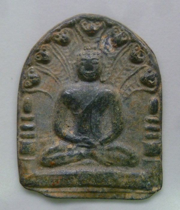 พระเนื้อชินกรุเก่านาคปรกสุริยมุนี หลวงพ่ออั้น วัดพระญาติ อยุธยา