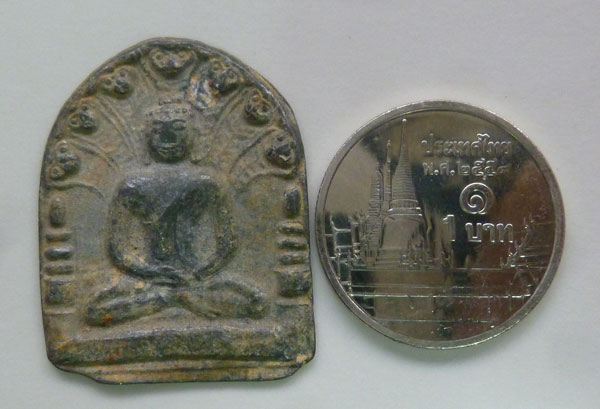 พระเนื้อชินกรุเก่านาคปรกสุริยมุนี หลวงพ่ออั้น วัดพระญาติ อยุธยา