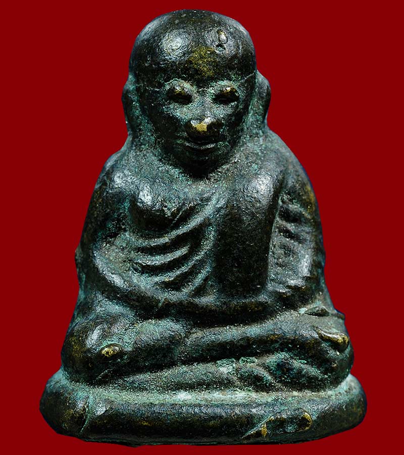 หลวงพ่อเงิน วัดบางคลาน จังหวัด พิจิตร รุ่นปืนแตก พิมพ์ไตรมาส นิยมเศียรกลม ปี ๒๕๒๘ (๕) 