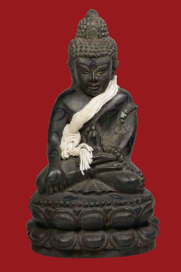 พระกริ่งขนาดบูชา 3 นิ้วเหล็กไหลเพลิง พร้อมสายมงคล พิธีปี 30 หลวงปู่สรวง สหธรรมหลวงปู่หมุน วัดบ้านจาน