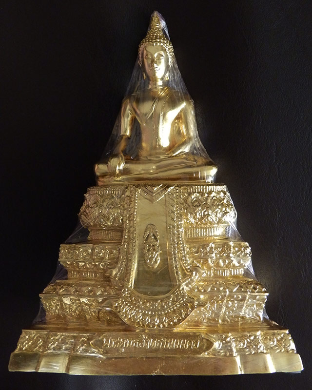 หมายเลข 393...พระบูชา พระพุทธสิงหธรรมมงคล หลังภปร. หน้าตัก 3 นิ้ว 2 ถอด ปิดทองแท้ พิธีใหญ่ วัดบวรฯ- 