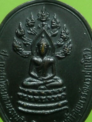 เหรียญนาคปรก (ปรกจเร) เจ้าคุณนรฯ วัดเทพศิรินทรฯ  ปี 2513 เนื้อทองแดง พิมพ์นิยมดาวกระจาย สภาพสวยมาก