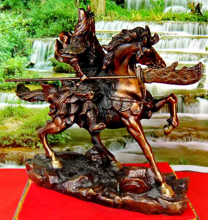 ***เทพเจ้ากวนอู ปางขี่ม้าศึก รุ่นชนะศึก***(ปางขี่ม้าเซ็กเชาว์ ถือง้าวมังกรเขียวรูปจันทร์เสี้ยว)เทพเจ