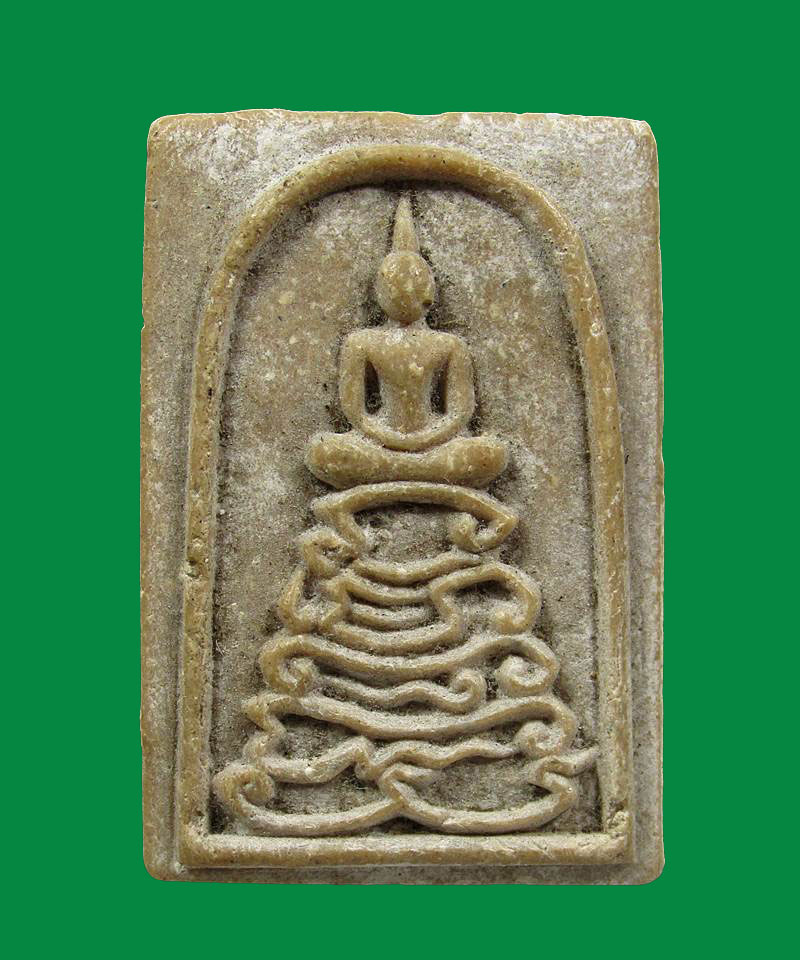 พระสมเด็จฐาน นะโมพุทธายะ หลังยันต์ หลวงพ่อกวย