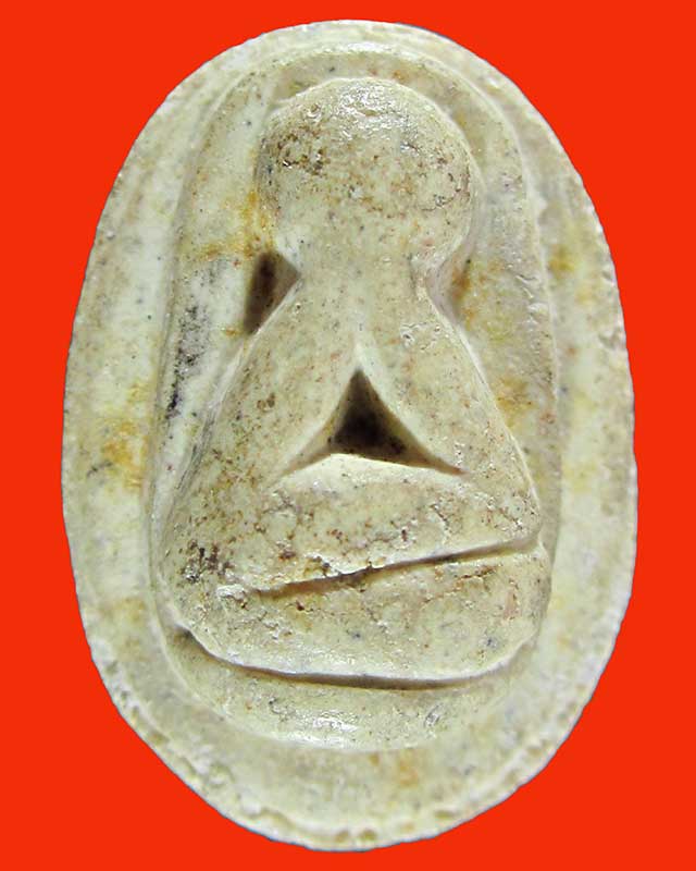 พระปิดตาเนื้อผง พิมพ์เม็ดบัว หลวงพ่อยิด วัดหนองจอก ประจวบคีรีขัน รุ่นไตรมาส ปี34