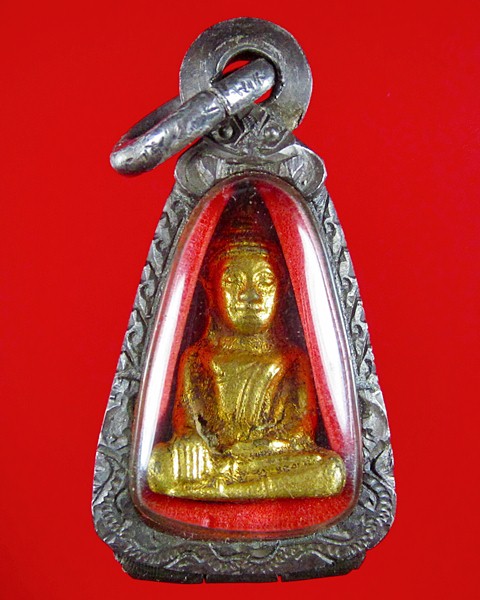 พระยอดธงบุทองคำ ศิลปะสมัยอยุธยา พร้อมตลับเงิน