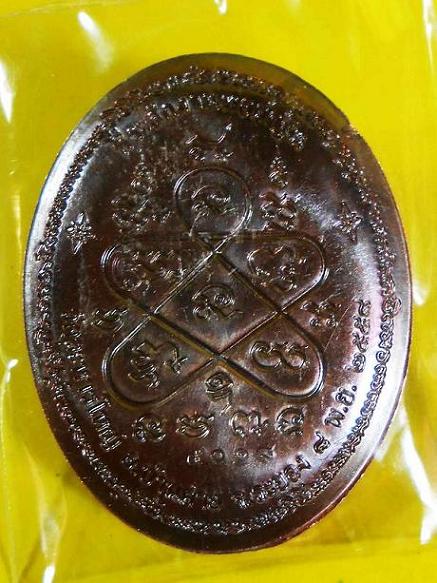 เหรียญกฐินหลังเต่าหลวงพ่อสิน58 เนื้อทองเเดงมันปู  no 5018