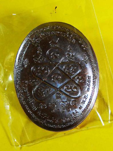 เหรียญกฐินหลังเต่าหลวงพ่อสิน58 เนื้อทองเเดงมันปู no 5016