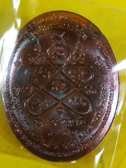 เหรียญกฐินหลังเต่าหลวงพ่อสิน58 เนื้อทองเเดงมันปู no 5014