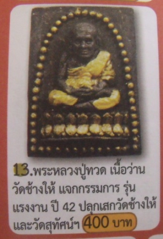 **วัดใจ**หลวงปู่ทวด วัดช้างให้ พิมพ์กรรมการรุ่นแรงงาน พิธีพุทธาภิเษก วัดสุทัศน์ ปี ๔๒**พร้อมกล่อง