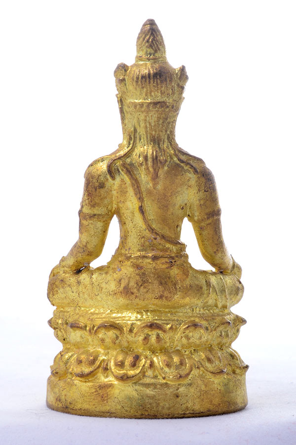 องค์พ่อท้าวจตุคามรามเทพ เนื้อทองชนวน ขนาดบูชาหน้ารถ