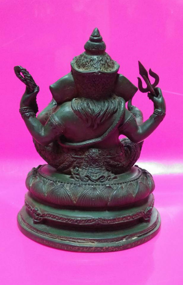 พระพิฆเนศ รุ่น ขอได้ดั่งใจหวัง เนื้อสนิมเขียว ขนาด 3 นิ้ว