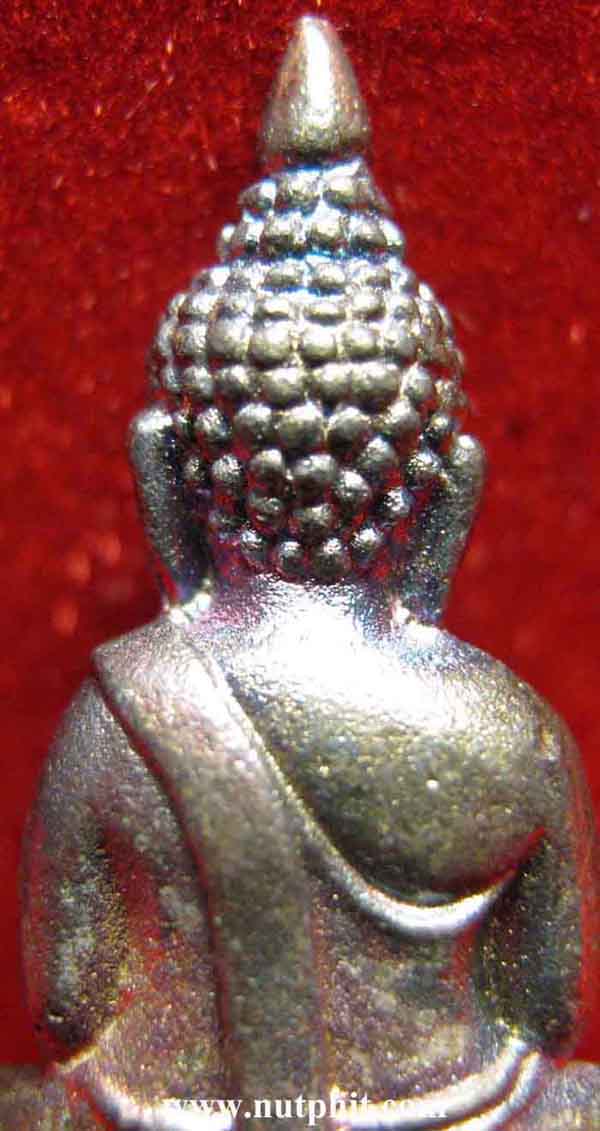 124*พระกริ่งพระพุทธโสธร วัดโสธรฯ เนื้อเงินแท้+บัตรรับรองพระแท้