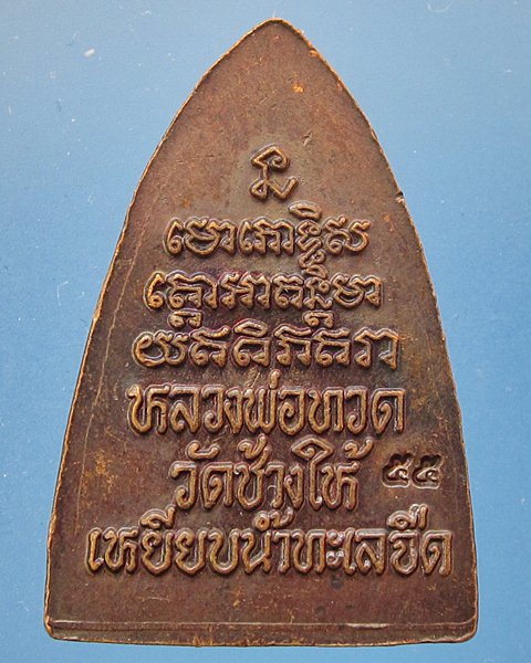 เหรียญหลวงปู่ทวดเตารีดกลีบบัวหลังหนังสือปี55