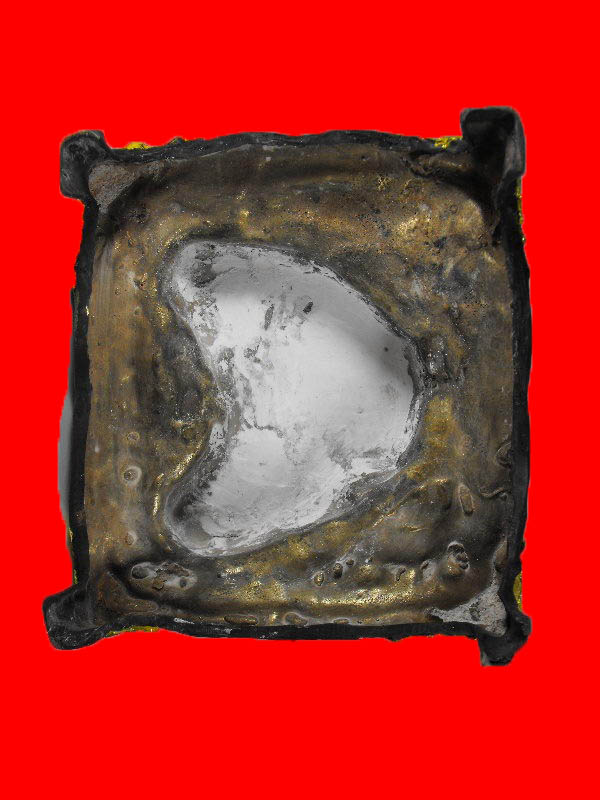 พระบูชาหลวงปู่บุญ วัดกลางบางแก้ว"รุ่นปี2535" เนื้อชนวนปิดทอง หน้าตัก5นิ้ว