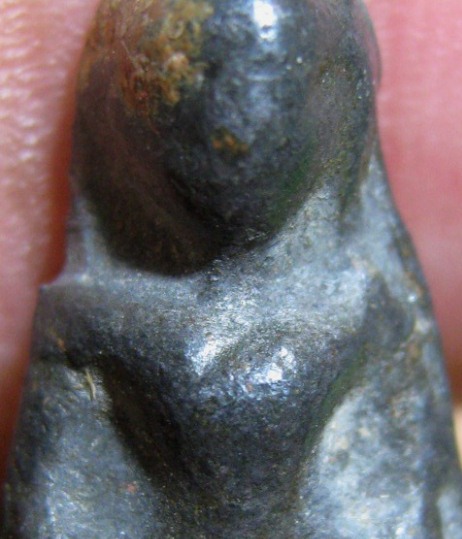 พระท่ากระดานน้อย กรุศาลเจ้า เนื้อตะกั่วสนิมแดง จ.ราชบุรี มาพร้อมบัตรรับรอง