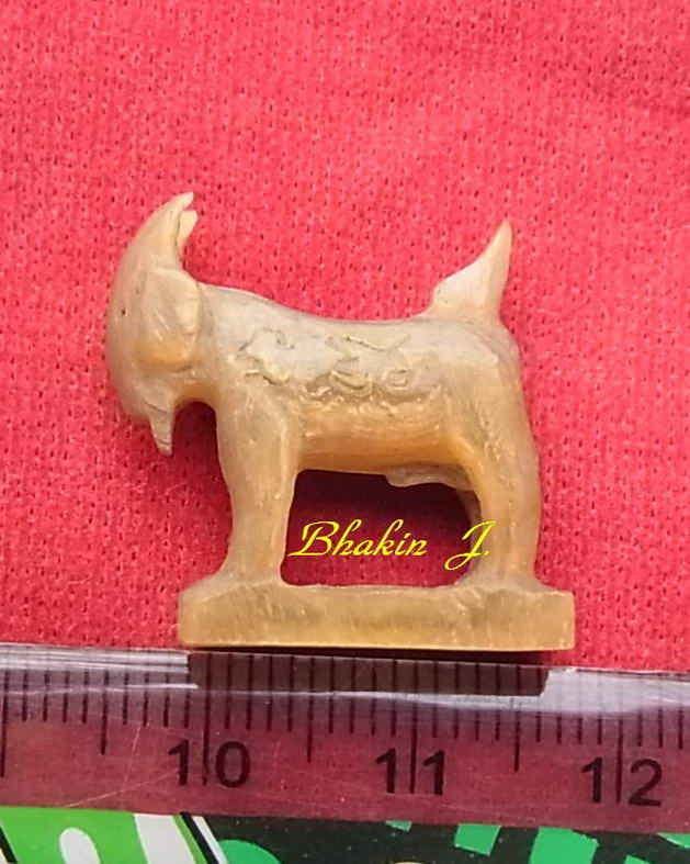 แพะเขาควายเผือก หลวงพ่อสิน วัดระหารใหญ่ ปี52 ขนาด  2X2 ซ.ม.สวยๆครับ 