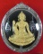 องค์พ่อจตุคาม รามเทพ รุ่นไตรภาคีศรีนคร วัดนางตรา ปี 2548 เลี่ยมเงิน กันน้ำ