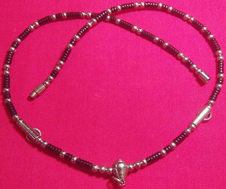 สร้อยกะลา พร้อมใช้ แบบ 3 ห่วง ขนาด 4มิล แต่งสวย เคาะเดียว