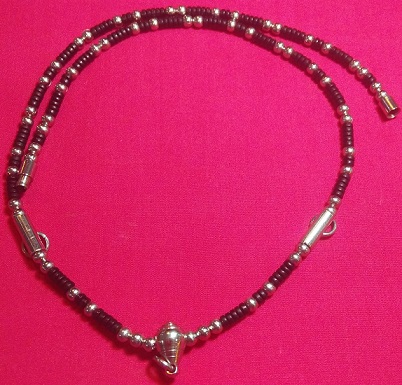 สร้อยกะลา พร้อมใช้ แบบ 3 ห่วง ขนาด 4มิล แต่งสวย เคาะเดียว