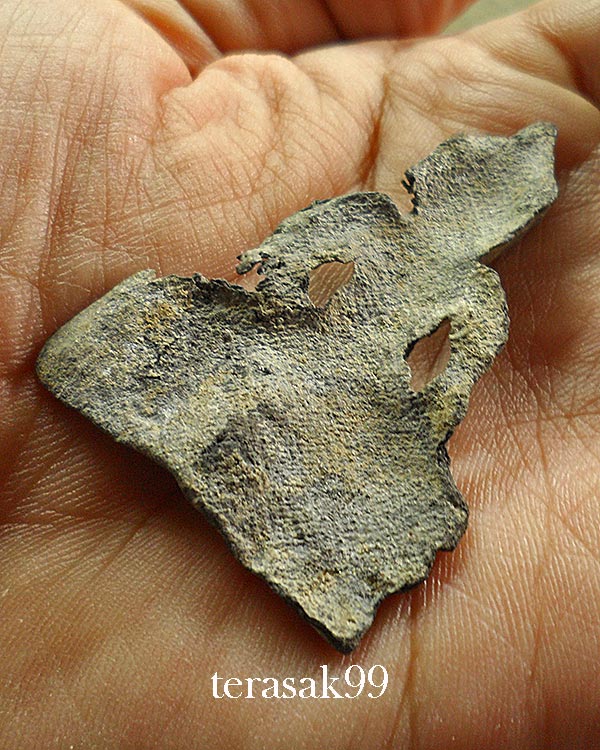 พระอู่ทองบัวสองชั้น เนื้อชินเงิน กรุวัดราชบูรณะ อยุธยา 