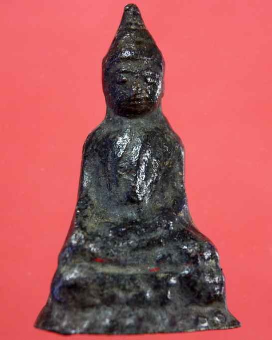 พระแก้บน สมัยอยุธยา เนื้อชินไขสนิมแดง สวยมากครับ