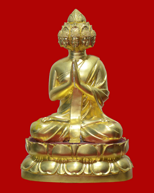 พระบูชา9นิ้ว แก้ปีชง คนดวงตกห้อยแล้วดวงดี คนดวงดีห้อยแล้ว9หน้า รูปหล่อ พระมหาเศรษฐีนวโกฏิ(พระ9หน้า) 