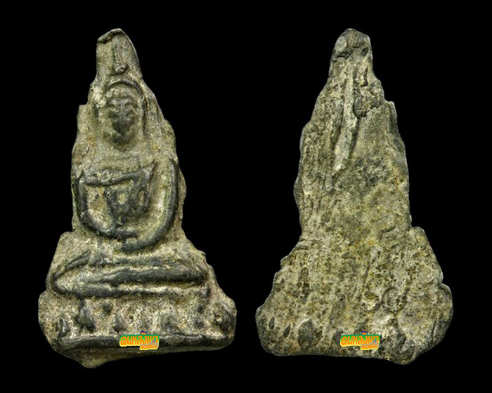 พระกรุวัดเพชร พิมพ์ปางสมาธิ เนื้อชินเงิน องค์ที่2