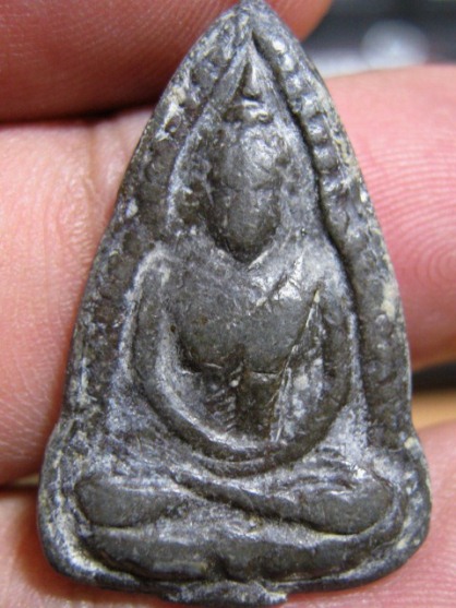 พระพุทธชินราชหลวงพ่อเงิน เนื้อชินตะกั่ว วัดดอนยายหอม จ.นครปฐม สภาพพอใช้   