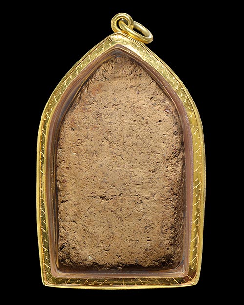 พระขุนแผนพลายเดี่ยว กรุบ้านกร่าง จ.สุพรรณบุรี พิมพ์ทรงพลเล็ก เนื้อดิน+เลี่ยมทอง+บัตรรับรองครับ