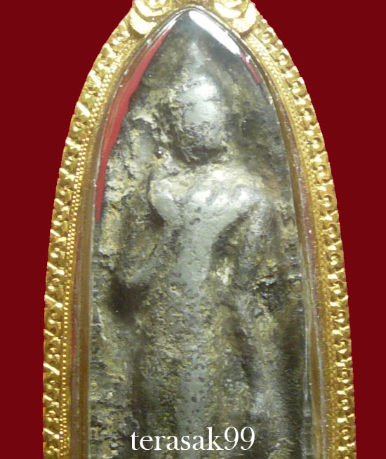 พระลีลา กรุวังหิน เนื้อชินเงิน พิษณุโลก พร้อมบัตรรับรองเวปเพื่อนบ้าน