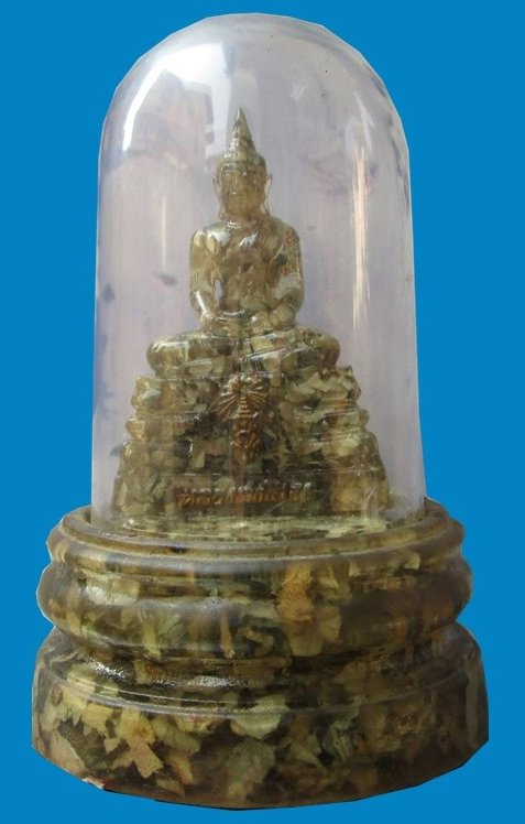 หลวงพ่อพระพุทธโสธร ขนาดบูชา ตั้งหน้ารถพร้อมครอบเดิม เนื้อธนบัตร ภปร.ที่ฐานผ้าทิพย์ พระสภาพสวยมากครับ