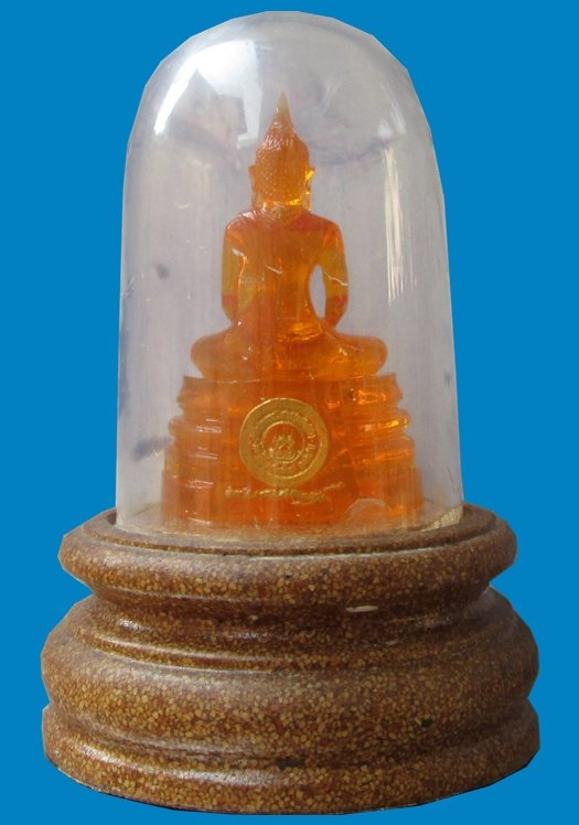 หลวงพ่อพระพุทธโสธรขนาดบูชาตั้งหน้ารถ เนื้อเรซิ่น ฐานเนื้อกระเบื้องหลังคาโบสถ์ พระสภาพสวยครับ